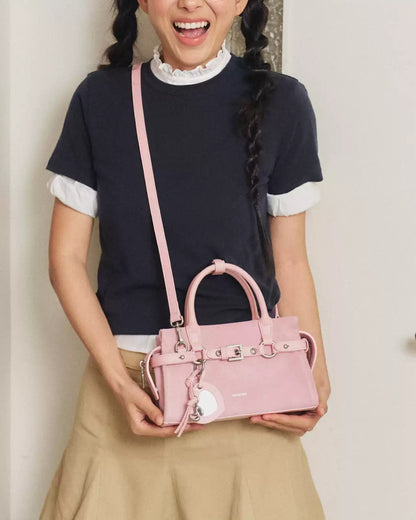 Ballet Princess Suede Crossbody Bag