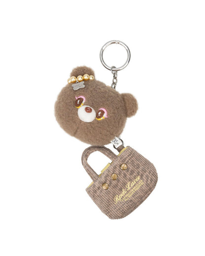 Eyeliner Bear Earphone Pouch Bag Charm