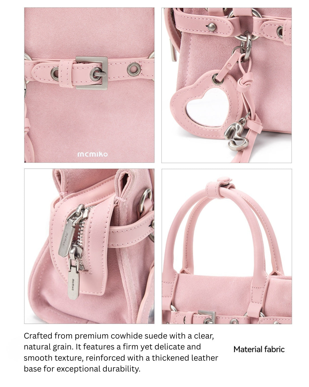 Ballet Princess Suede Crossbody Bag